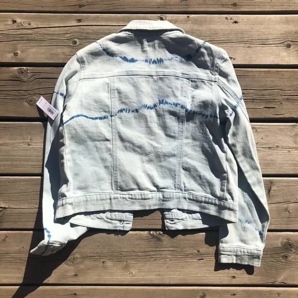 NWT Kids denim jacket Old Navy, tie-dye effect - Picture 2 of 3